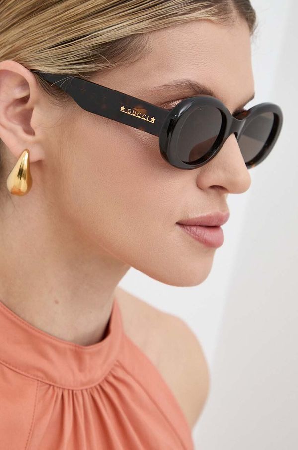 Gucci Sunčane naočale Gucci za žene, boja: smeđa