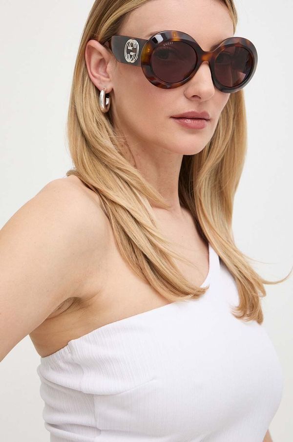 Gucci Sunčane naočale Gucci za žene, boja: smeđa
