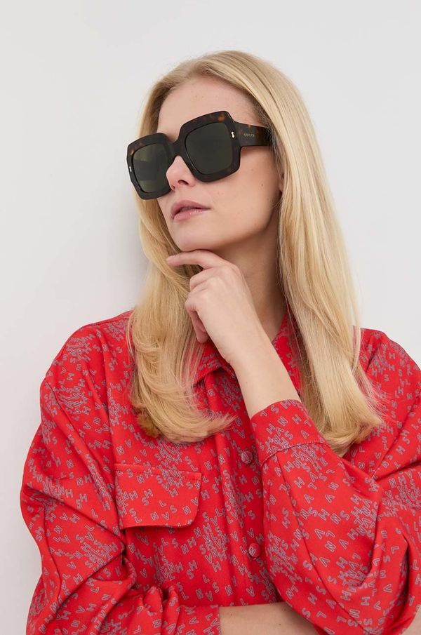 Gucci Sunčane naočale Gucci za žene, boja: smeđa
