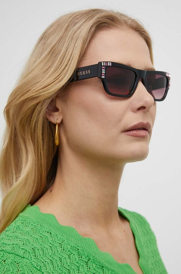 Guess Sunčane naočale Guess za žene, boja: crna, GU7902_5301T