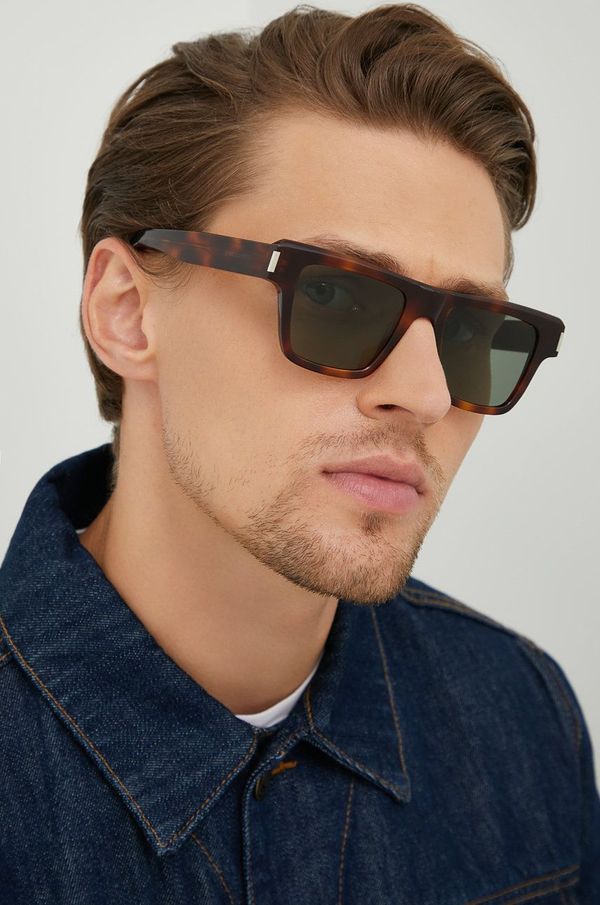 Saint Laurent Sunčane naočale Saint Laurent za muškarce, boja: smeđa