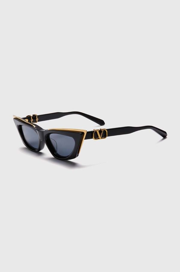 Valentino Sunčane naočale Valentino V - GOLDCUT - I za žene, boja: crna, VLS-113A