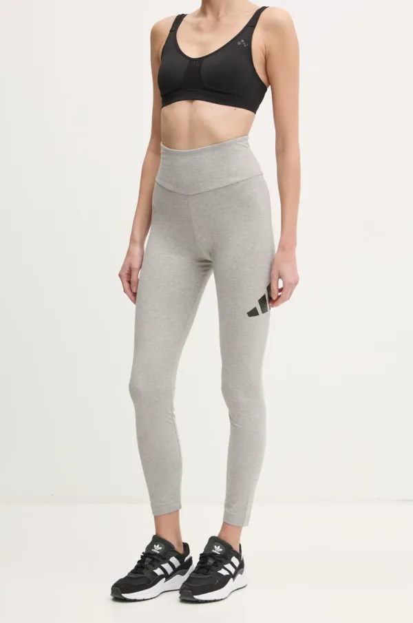 adidas Tajice adidas Essentials za žene, boja: siva, s tiskom, JH1183