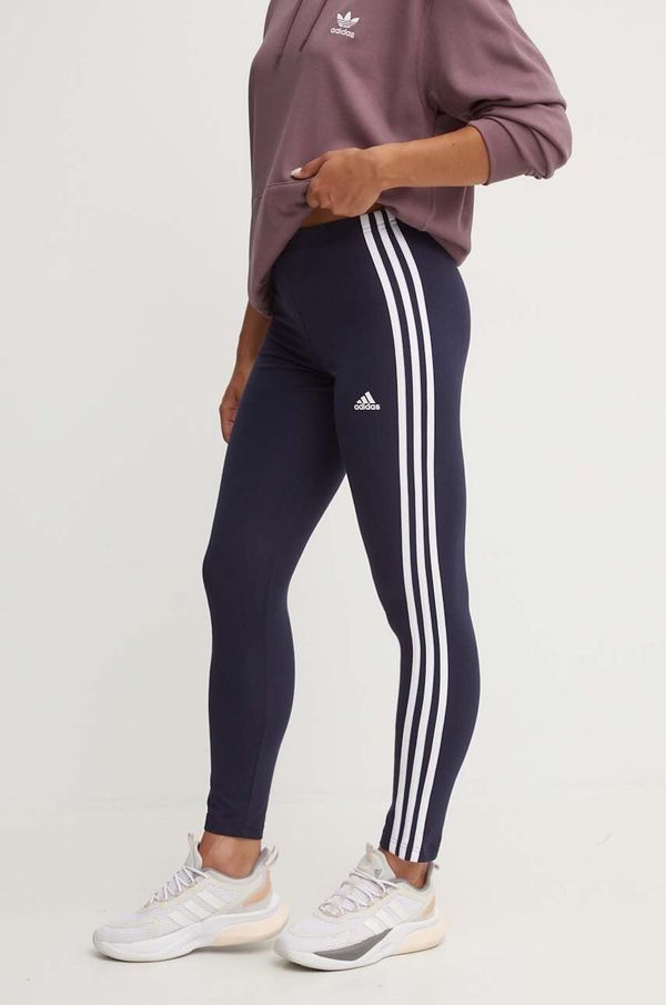 adidas Tajice adidas Essentials za žene, boja: tamno plava, s aplikacijom, IC9893