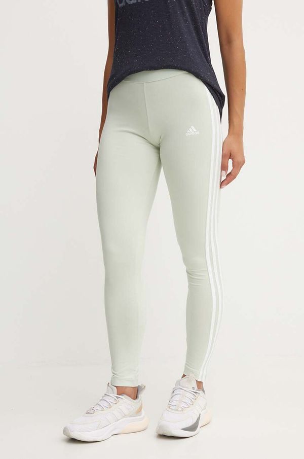 adidas Tajice adidas Essentials za žene, boja: zelena, s aplikacijom, IY4191