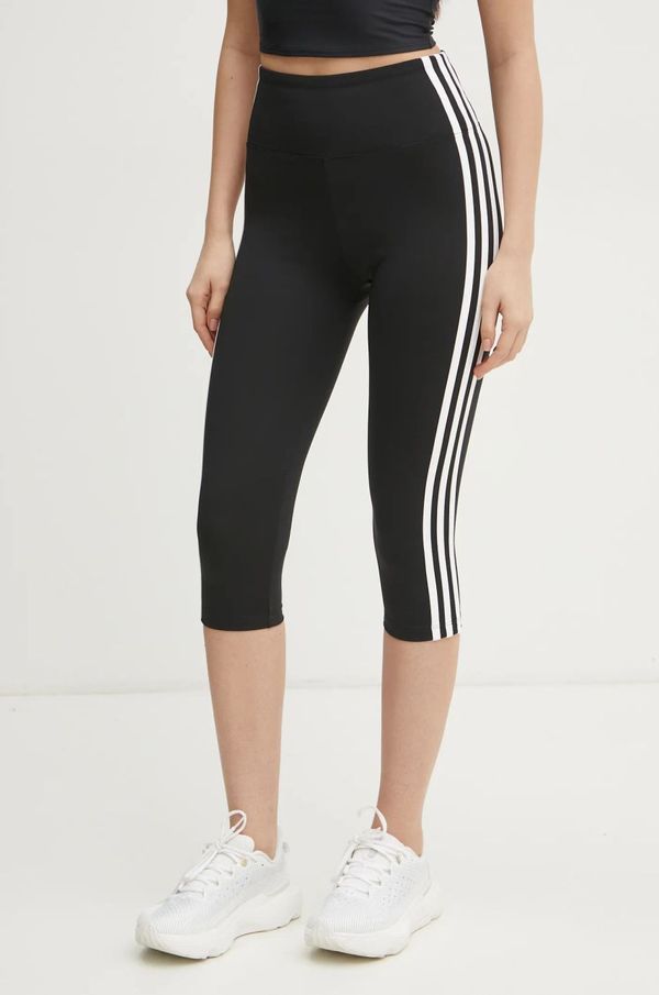 adidas Originals Tajice adidas Originals 3S CAPRI LGNS za žene, boja: crna, s uzorkom, JD5019