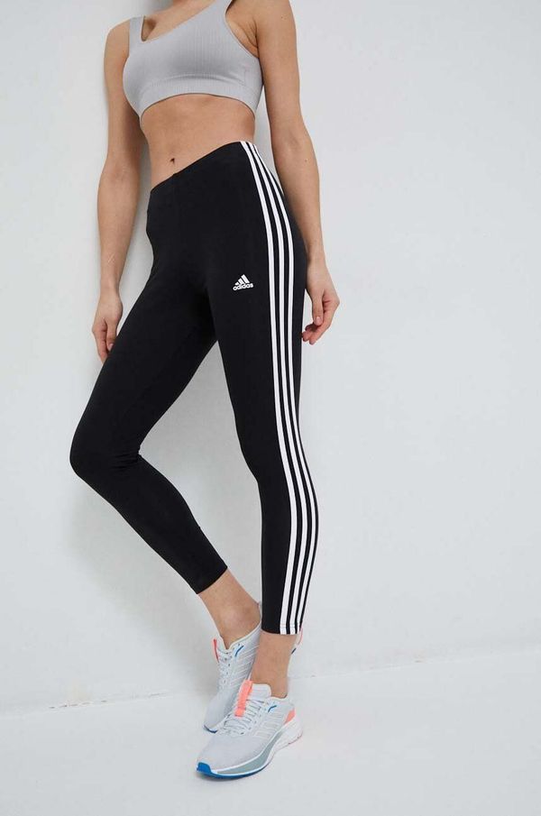 adidas Tajice adidas za žene, boja: crna, s aplikacijom