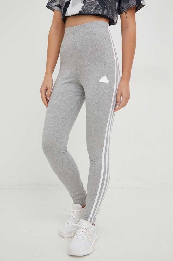 adidas Tajice adidas za žene, boja: siva, s aplikacijom