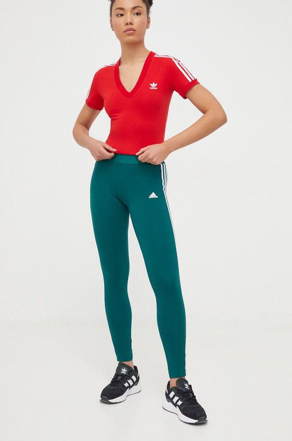 adidas Tajice adidas za žene, boja: zelena, s aplikacijom