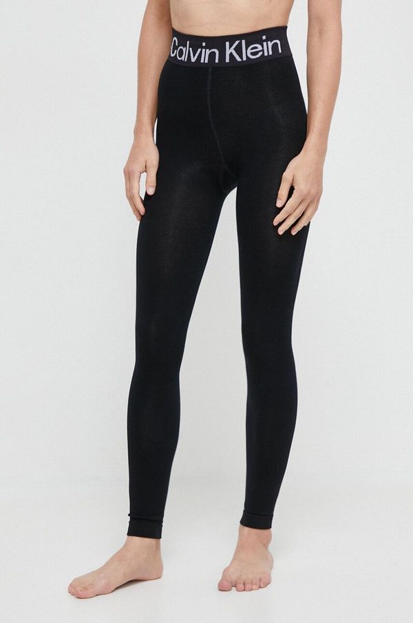 Calvin Klein Tajice Calvin Klein za žene, boja: crna, melanž