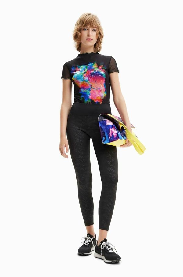 Desigual Tajice Desigual za žene, boja: crna, glatki materijal