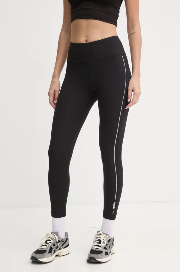 DKNY Tajice Dkny za žene, boja: crna, s aplikacijom, DP4P3323