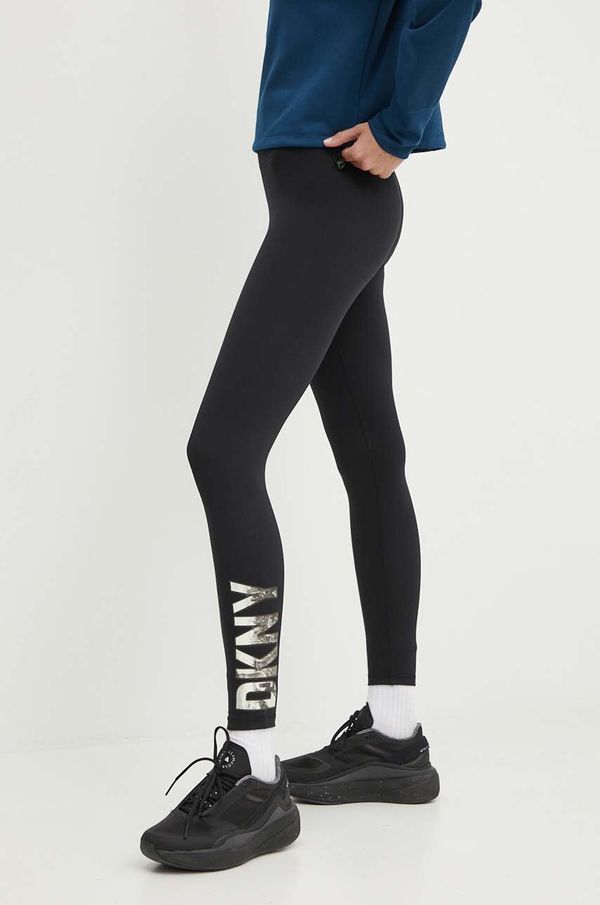 DKNY Tajice Dkny za žene, boja: crna, s tiskom, DP3P1223
