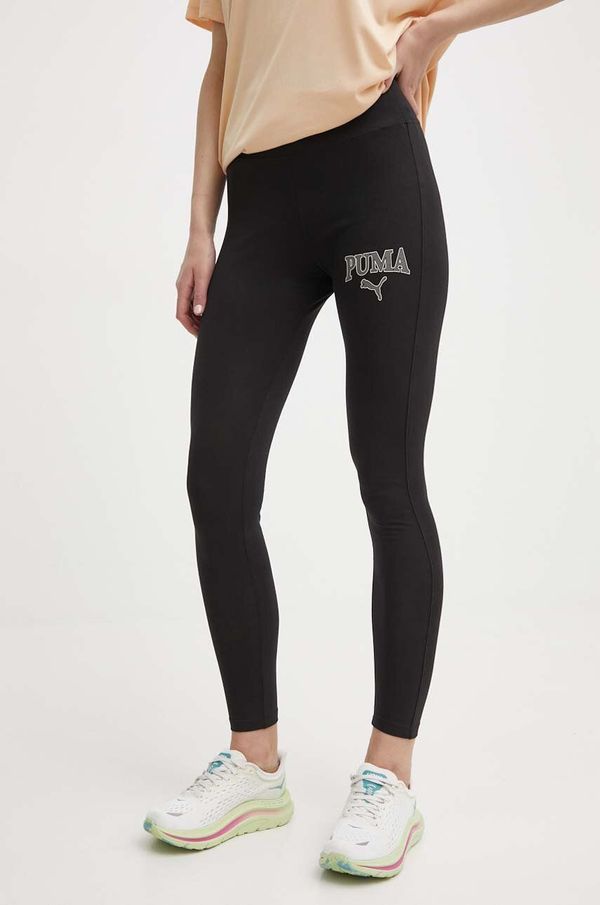 Puma Tajice Puma SQUAD za žene, boja: crna, s tiskom, 677900