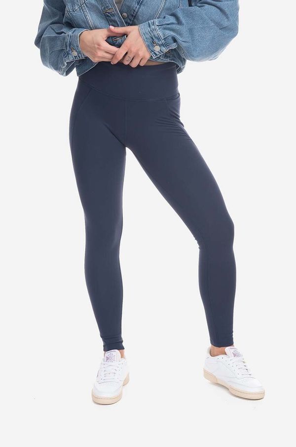 Reebok Classic Tajice Reebok Classic Reebok Lux HR Tight za žene, boja: tamno plava, glatki materijal, HS4706-GRANAT