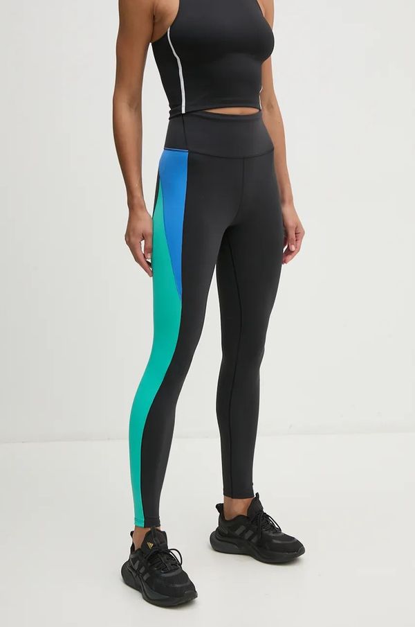 Reebok Tajice Reebok Lux Colourblock za žene, boja: crna, s uzorkom, 100205609