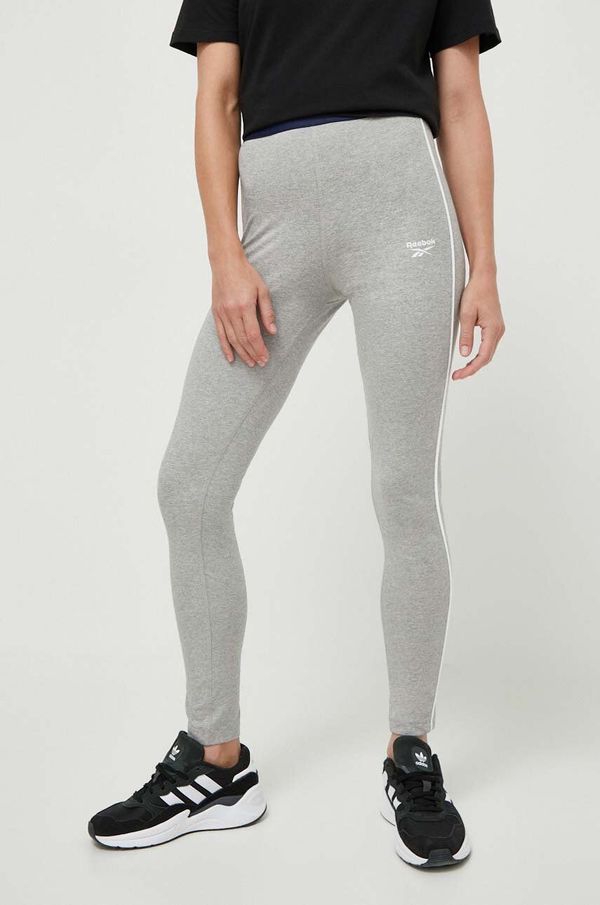 Reebok Tajice Reebok za žene, boja: siva, melanž
