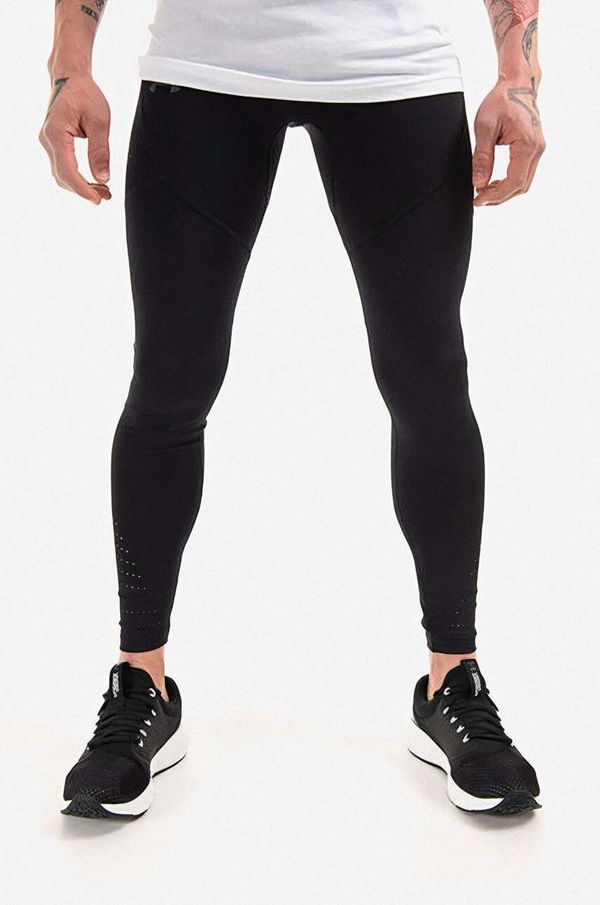 Under Armour Tajice Under Armour Speedpocket Tight za muškarce, boja: crna, glatki materijal, 1361489-001