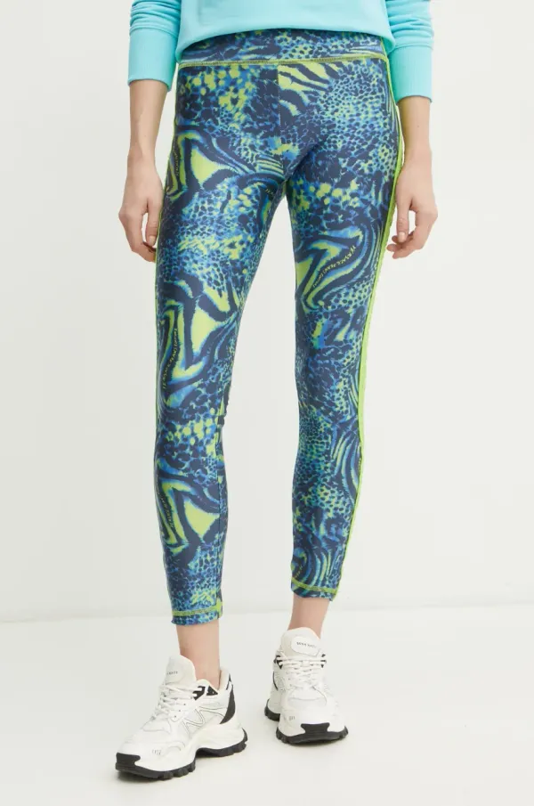 Versace Jeans Couture Tajice Versace Jeans Couture za žene, boja: tamno plava, s uzorkom, 78HAC114 JS438