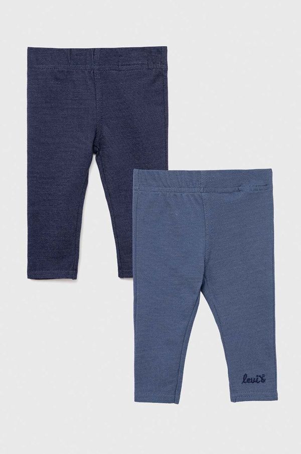 Levi's Tajice za bebe Levi's 2-pack glatki materijal