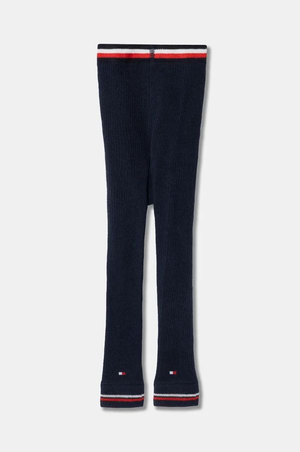 Tommy Hilfiger Tajice za bebe Tommy Hilfiger boja: tamno plava, bez uzorka, 701229887