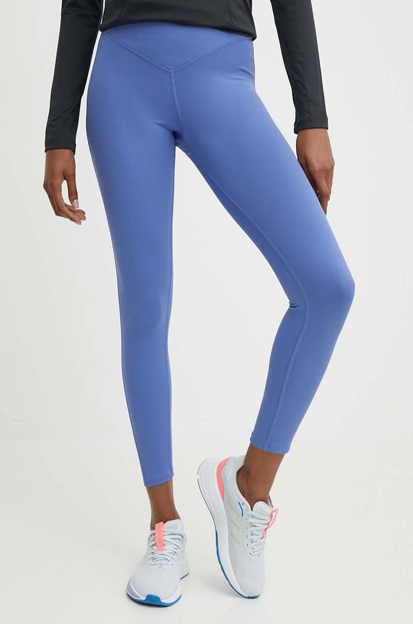 Reebok Tajice za jogu Reebok Lux Studio Mesh boja: ljubičasta, bez uzorka, 100076115