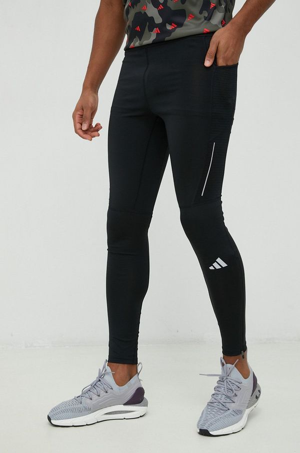 adidas Performance Tajice za trčanje adidas Performance Own the Run za muškarce, boja: crna, glatki materijal
