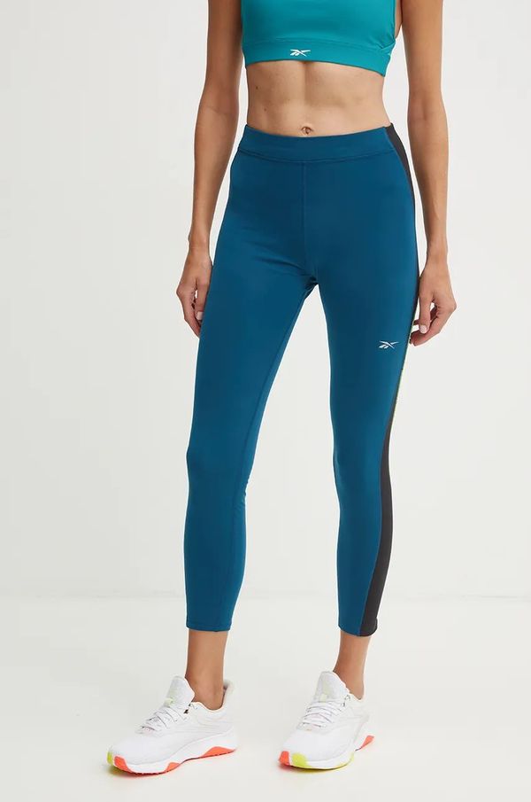 Reebok Tajice za trčanje Reebok Running Warming boja: tirkizna, s uzorkom, 100205585