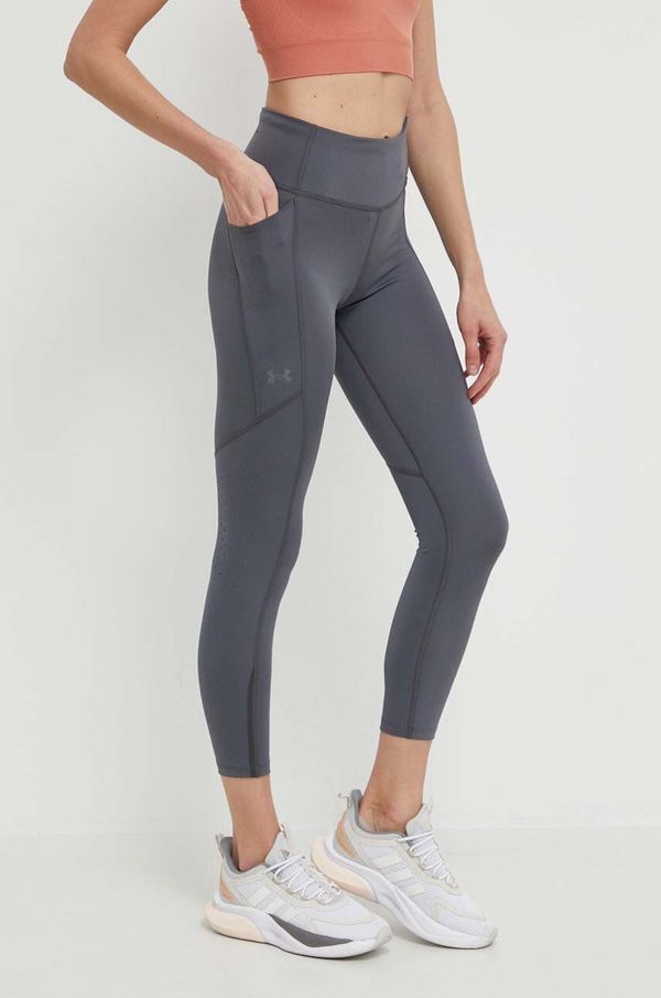 Under Armour Tajice za trčanje Under Armour Fly Fast 3.0 boja: siva, bez uzorka, 1369771