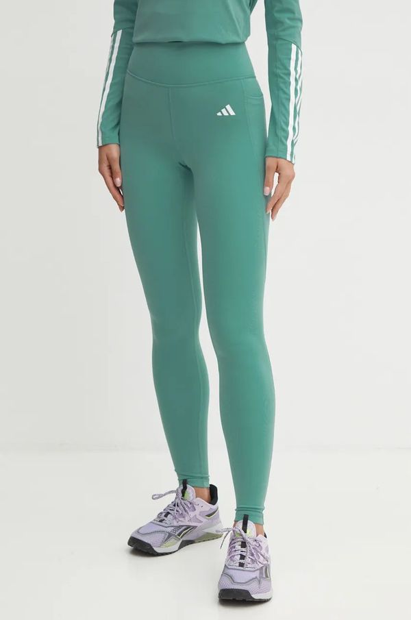adidas Performance Tajice za trening adidas Performance Optime boja: tirkizna, bez uzorka, IX5018