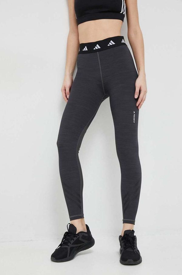 adidas Performance Tajice za trening adidas Performance Techfit boja: siva, s tiskom