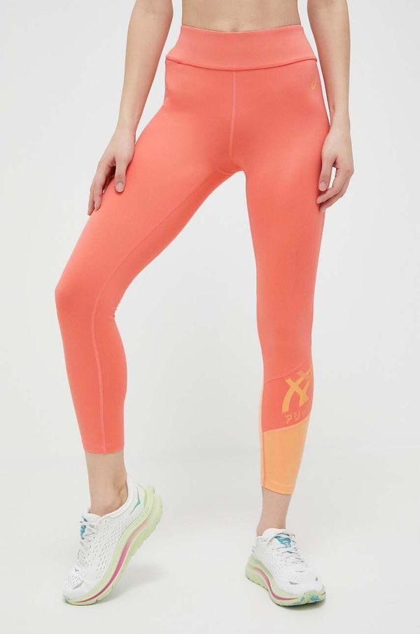 Asics Tajice za trening Asics Tiger boja: narančasta, s tiskom