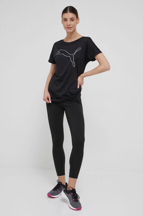 Puma Tajice za trening Puma Favourite FOREVER 52026701 za žene, boja: crna, glatke