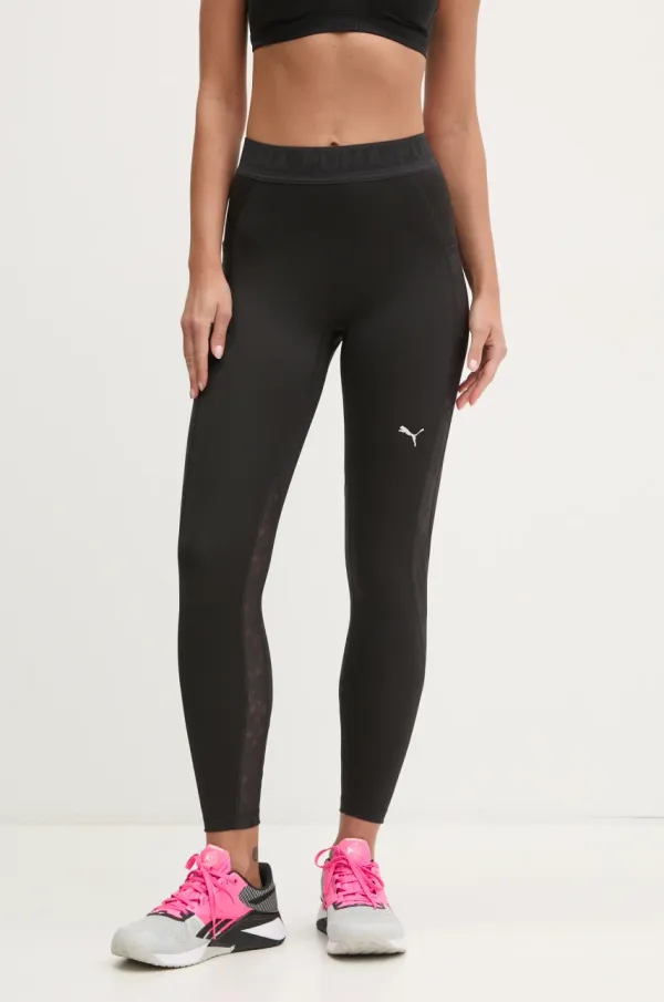 Puma Tajice za trening Puma Lace boja: crna, s aplikacijom, 526778
