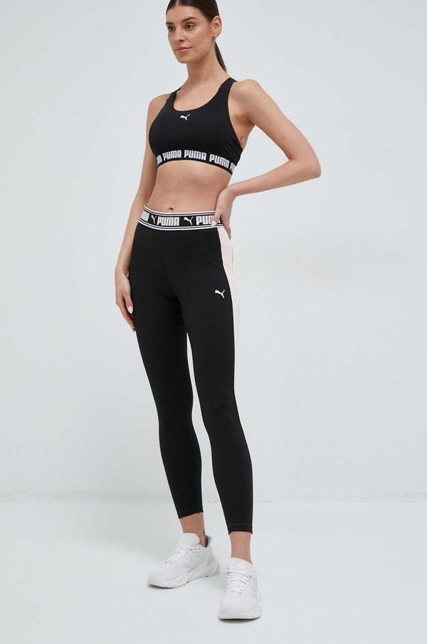 Puma Tajice za trening Puma Strong Fashion boja: crna, s tiskom