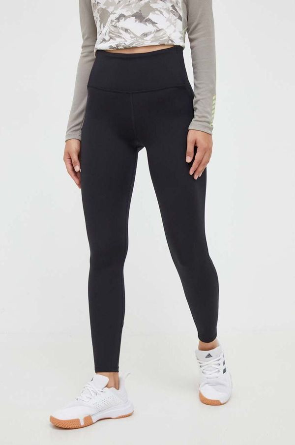Reebok Tajice za trening Reebok Lux boja: crna, bez uzorka