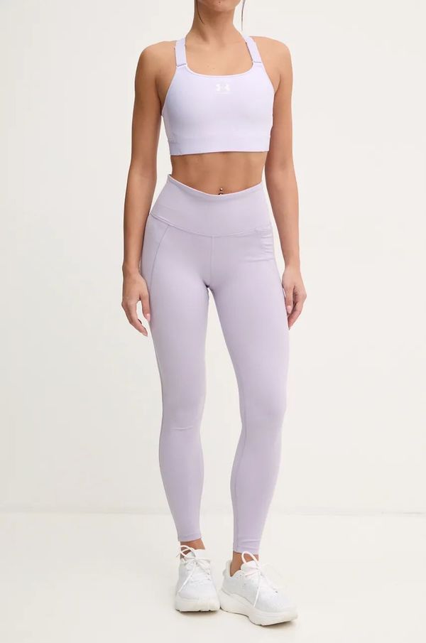 Reebok Tajice za trening Reebok LUX Collection boja: ljubičasta, bez uzorka, 100205606