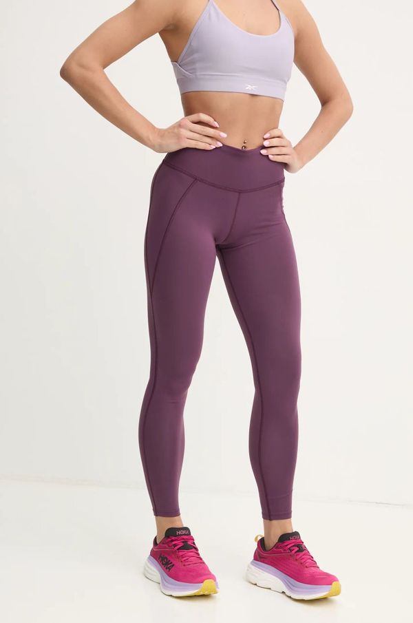 Reebok Tajice za trening Reebok LUX Collection boja: ljubičasta, bez uzorka, 100205607