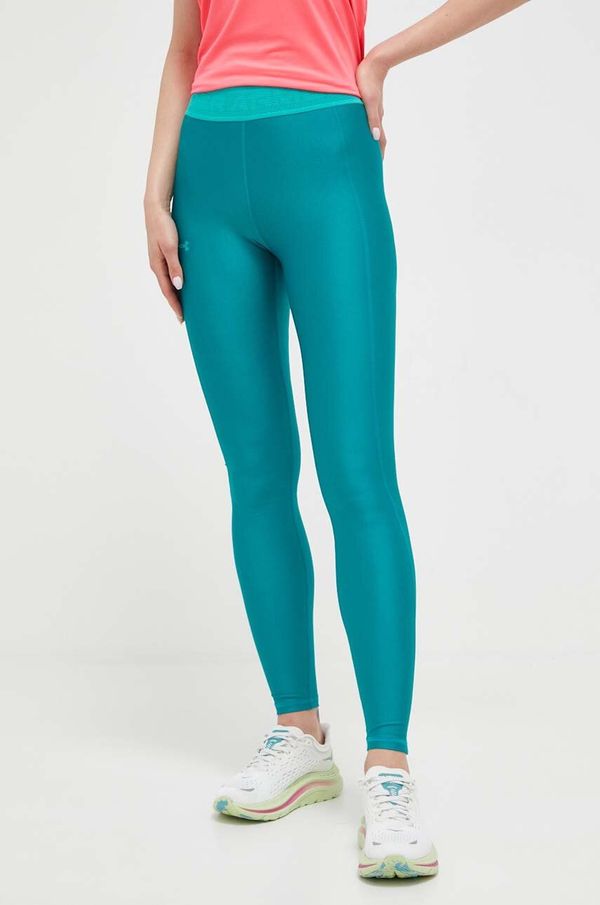 Under Armour Tajice za trening Under Armour Armour Branded boja: zelena, glatki materijal