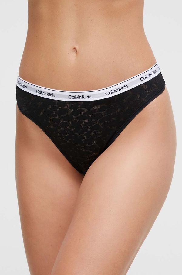 Calvin Klein Underwear Tange Calvin Klein Underwear boja: crna, od čipke