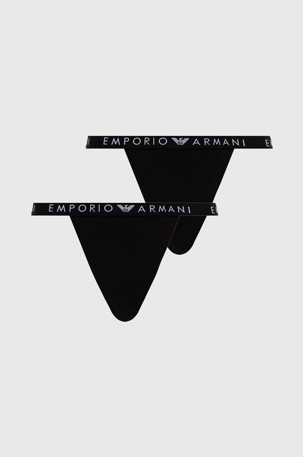 Emporio Armani Underwear Tange Emporio Armani Underwear 2-pack boja: crna, 164522 4F227