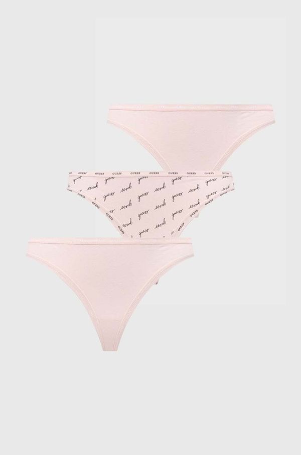 Guess Tange Guess 3-pack boja: ružičasta
