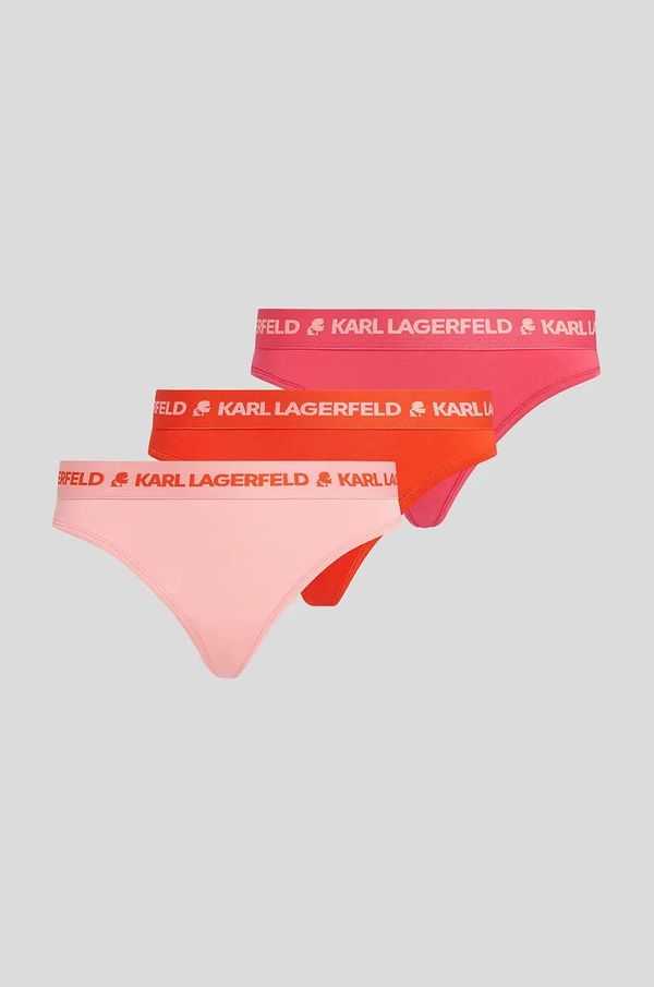 Karl Lagerfeld Tange Karl Lagerfeld 3-pack boja: crvena, od pamuka, A1W47158