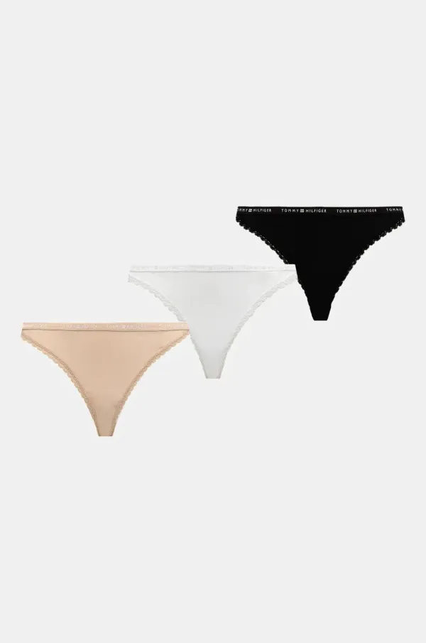 Tommy Hilfiger Tange Tommy Hilfiger 3-pack boja: bež, UW0UW05754