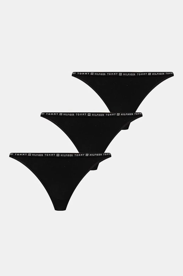 Tommy Hilfiger Tange Tommy Hilfiger 3-pack boja: crna, UW0UW05645