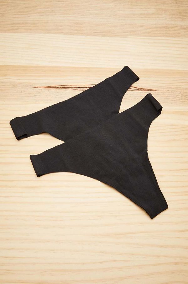 women'secret Tange women'secret 2-pack boja: crna, od pamuka