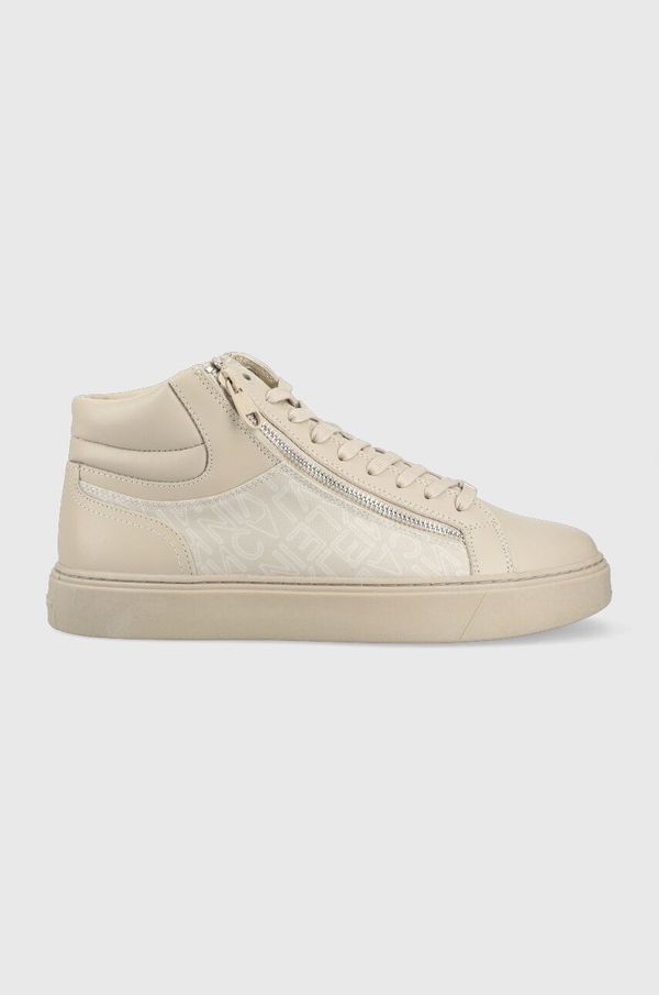 Calvin Klein Tenisice Calvin Klein HIGH TOP LACE UP W/Z boja: bež, HM0HM01046
