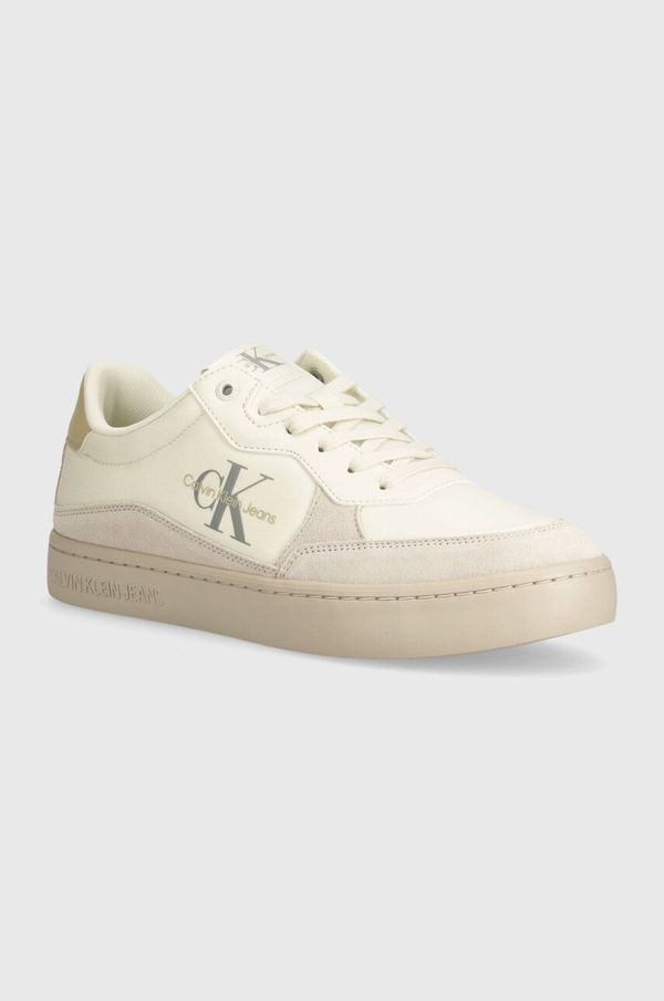 Calvin Klein Jeans Tenisice Calvin Klein Jeans CLASSIC CUPSOLE LOW MIX MTL boja: bež, YM0YM01033
