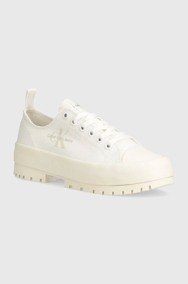 Calvin Klein Jeans Tenisice Calvin Klein Jeans LUGGED HYBRID LACEUP ML MTR za žene, boja: bijela, YW0YW01505
