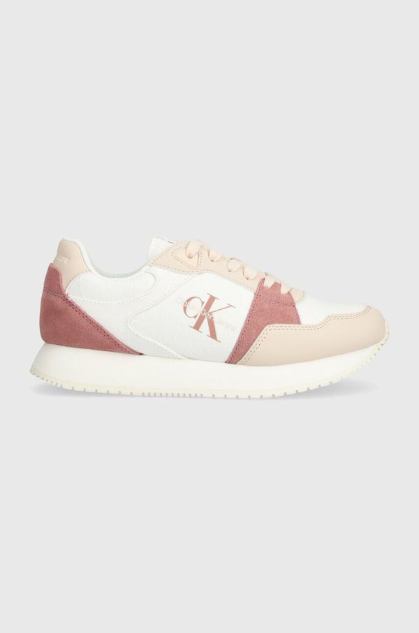 Calvin Klein Jeans Tenisice Calvin Klein Jeans RUNNER LOW LACE MIX ML BTW boja: ružičasta, YW0YW01436